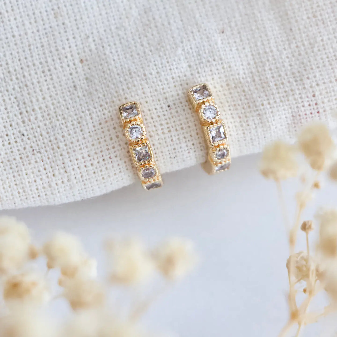 Golden Era CZ Hoop Earrings