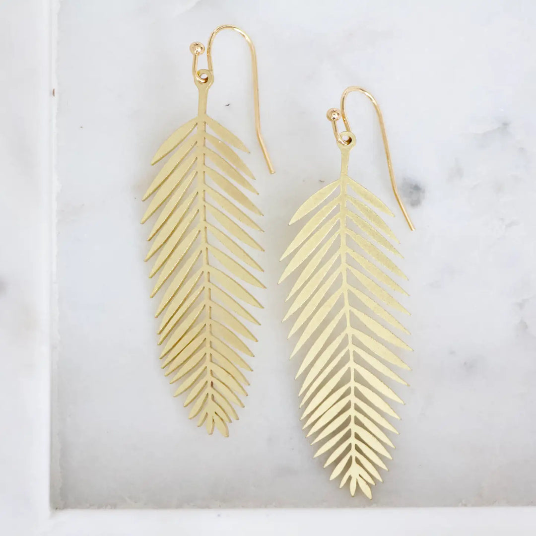 Palm Feather Earrings
