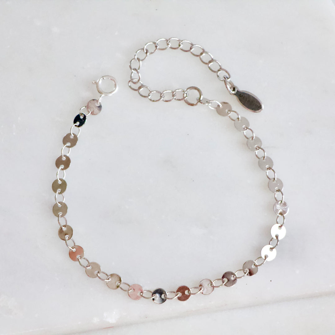 Luna Disc Chain Bracelet
