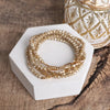 Gold Chain & Cream Beads
