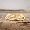 Golden Bead Bracelet Stack