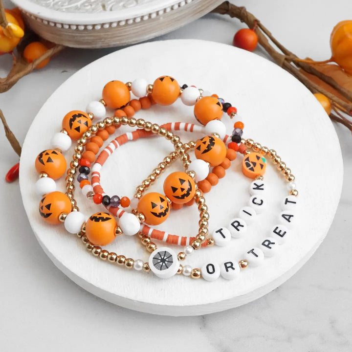 Trick or Treat Halloween Bracelet Stack