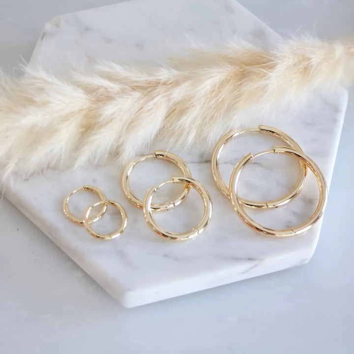 Golden Ease Hoops