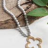 Golden Petal Clover Necklace