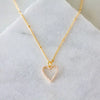Golden Spark Heart Necklace