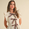 Mocha Bow Charm Blouse