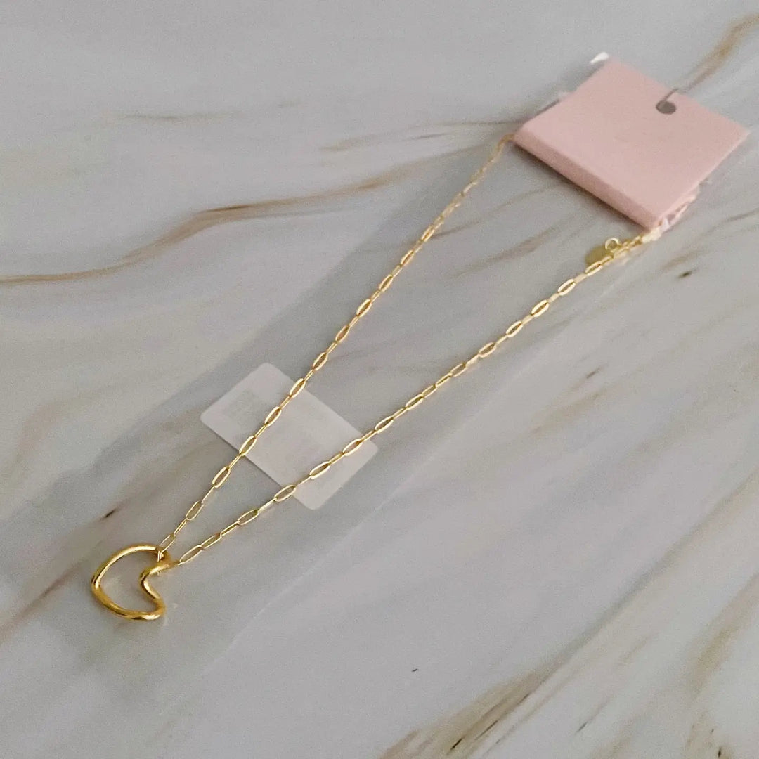 Hold Me Gold Heart Necklace