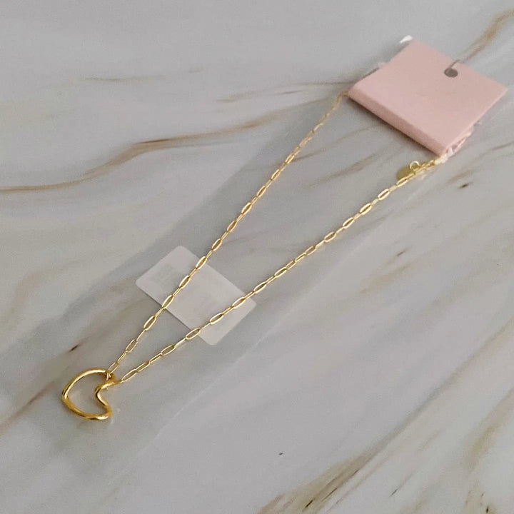 Hold Me Gold Heart Necklace