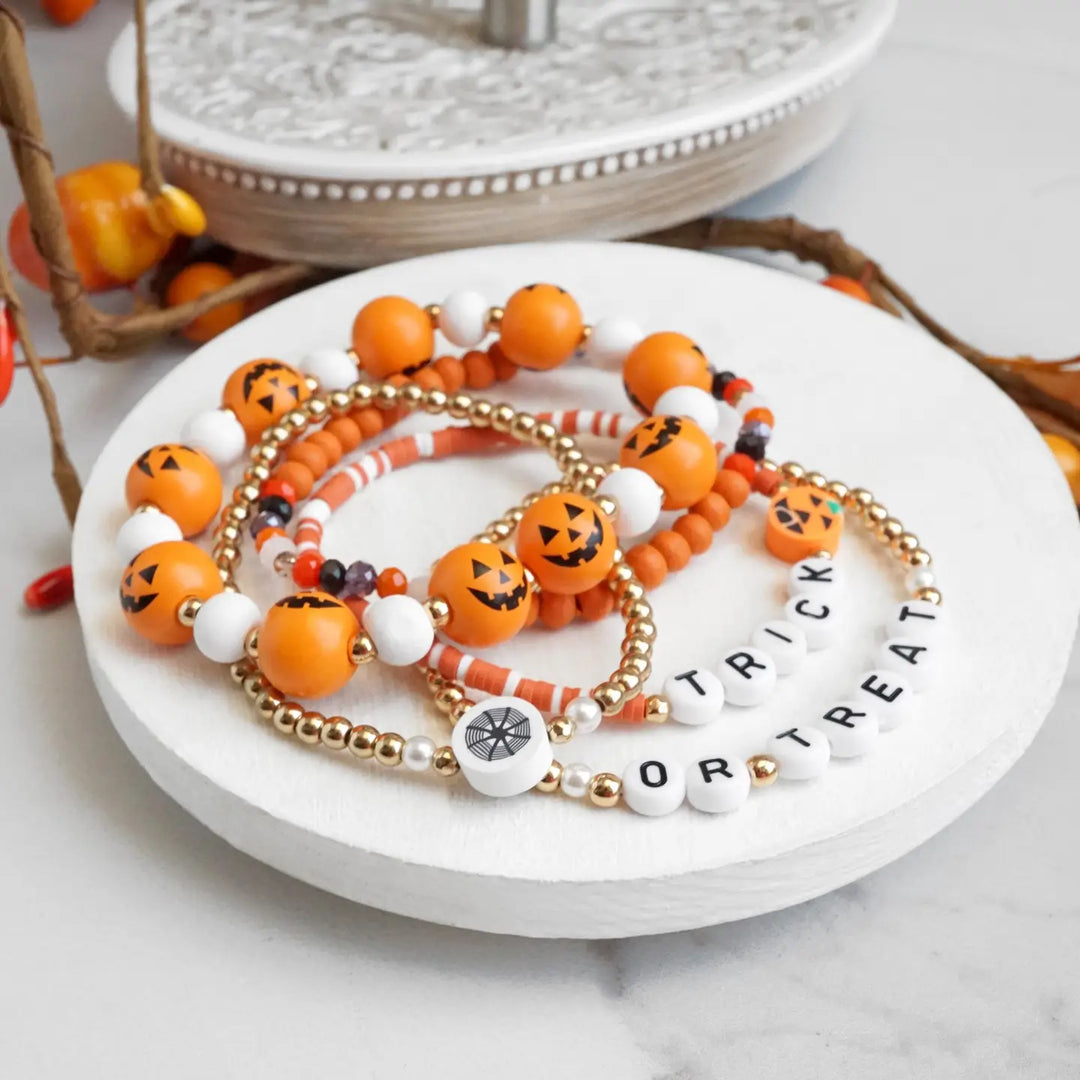 Trick or Treat Halloween Bracelet Stack