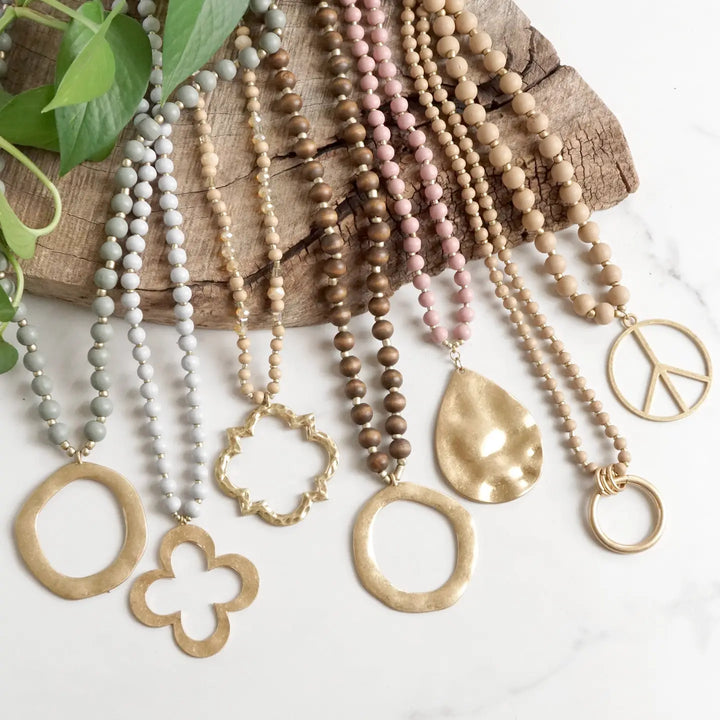 Golden Petal Clover Necklace