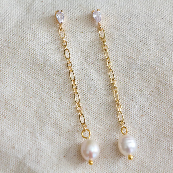 Lustre Chain Pearl Drops